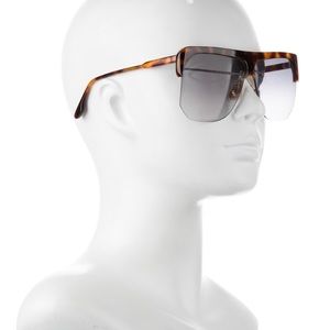 Victoria Beckham Tortoise Shield Sunglasses w/ Case